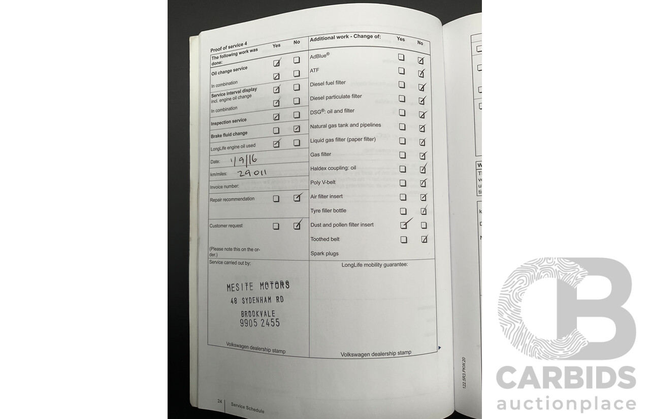 8/2012 Volkswagen Touareg V6 TDI 4xmotion 7P MY12 4d Wagon Deep Black Pearl Turbo Diesel V6 3.0L