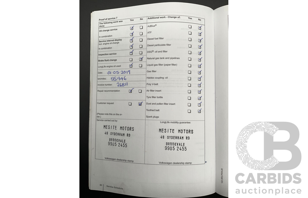 8/2012 Volkswagen Touareg V6 TDI 4xmotion 7P MY12 4d Wagon Deep Black Pearl Turbo Diesel V6 3.0L