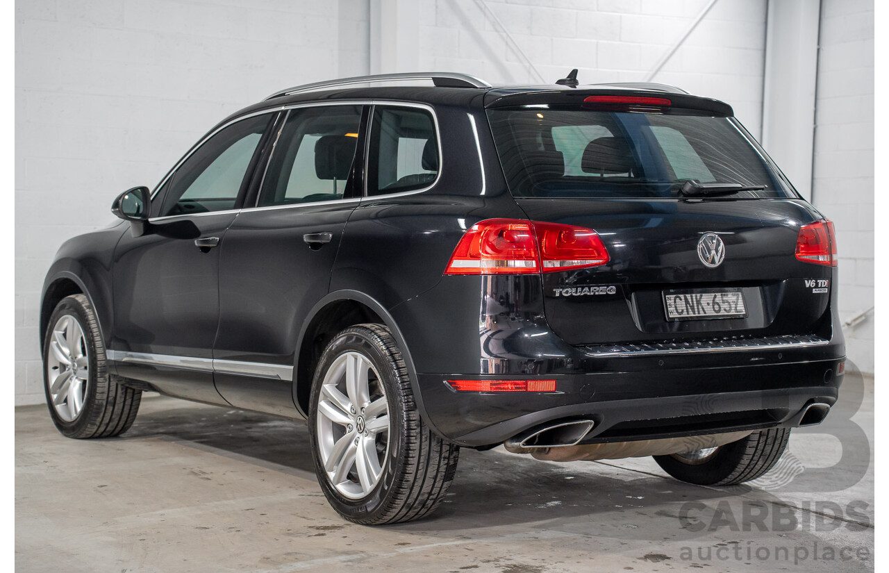 8/2012 Volkswagen Touareg V6 TDI 4Motion (AWD) 7P MY12 4d Wagon Deep Black Pearl Turbo Diesel V6 3.0L