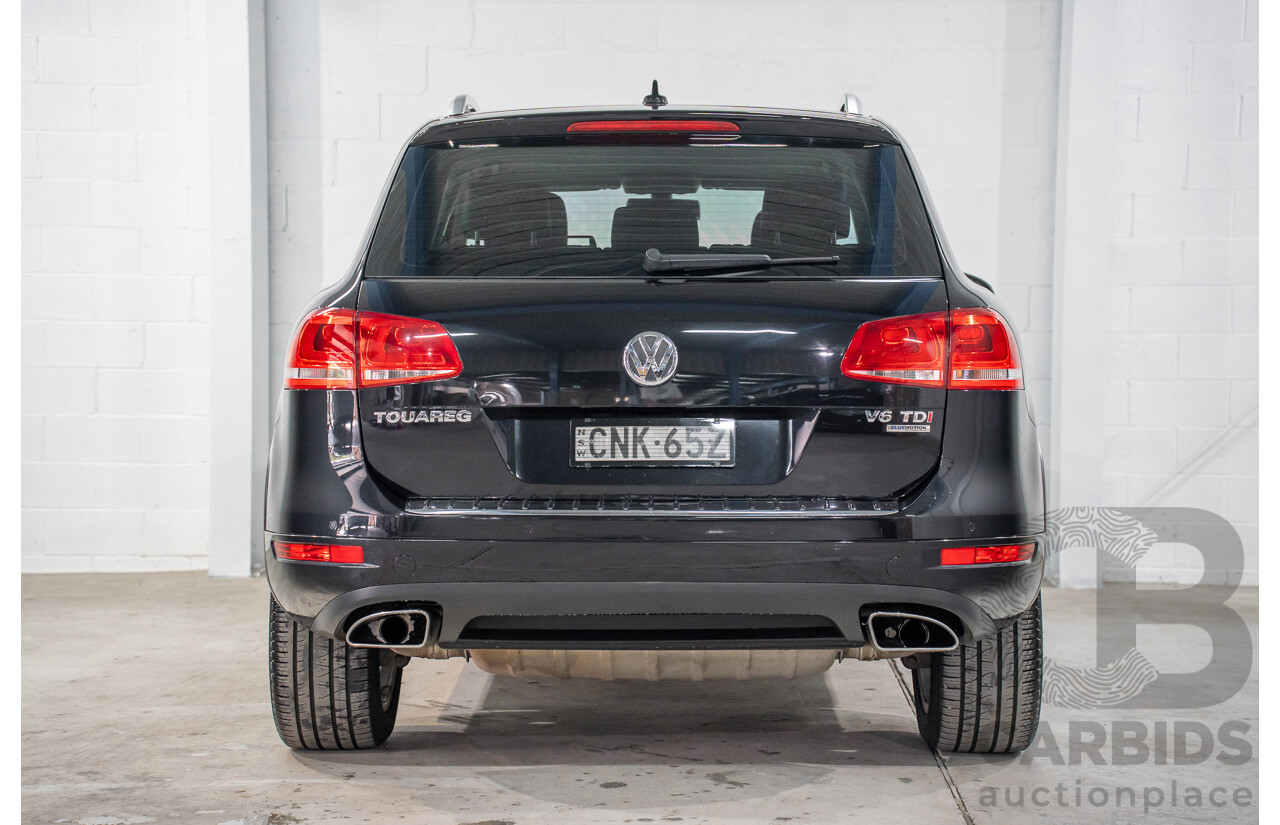 8/2012 Volkswagen Touareg V6 TDI 4Motion (AWD) 7P MY12 4d Wagon Deep Black Pearl Turbo Diesel V6 3.0L