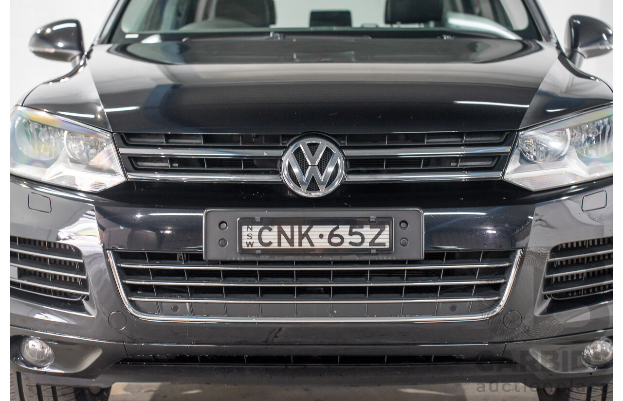 8/2012 Volkswagen Touareg V6 TDI 4Motion (AWD) 7P MY12 4d Wagon Deep Black Pearl Turbo Diesel V6 3.0L
