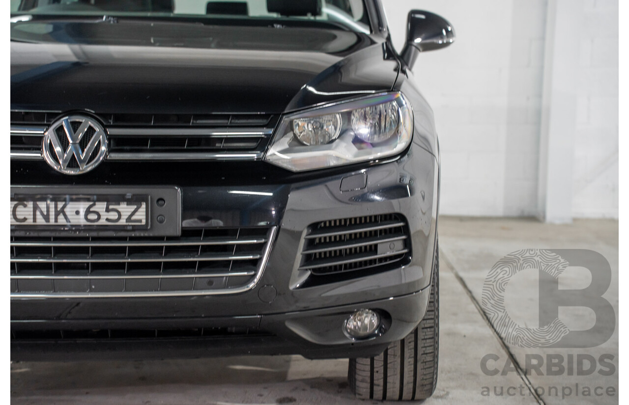 8/2012 Volkswagen Touareg V6 TDI 4Motion (AWD) 7P MY12 4d Wagon Deep Black Pearl Turbo Diesel V6 3.0L
