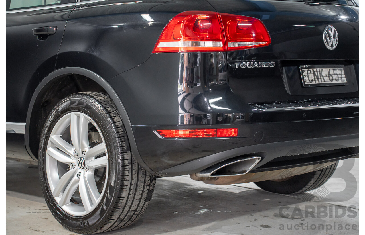 8/2012 Volkswagen Touareg V6 TDI 4Motion (AWD) 7P MY12 4d Wagon Deep Black Pearl Turbo Diesel V6 3.0L