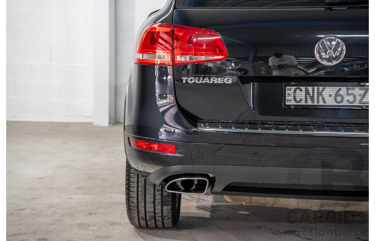8/2012 Volkswagen Touareg V6 TDI 4Motion (AWD) 7P MY12 4d Wagon Deep Black Pearl Turbo Diesel V6 3.0L