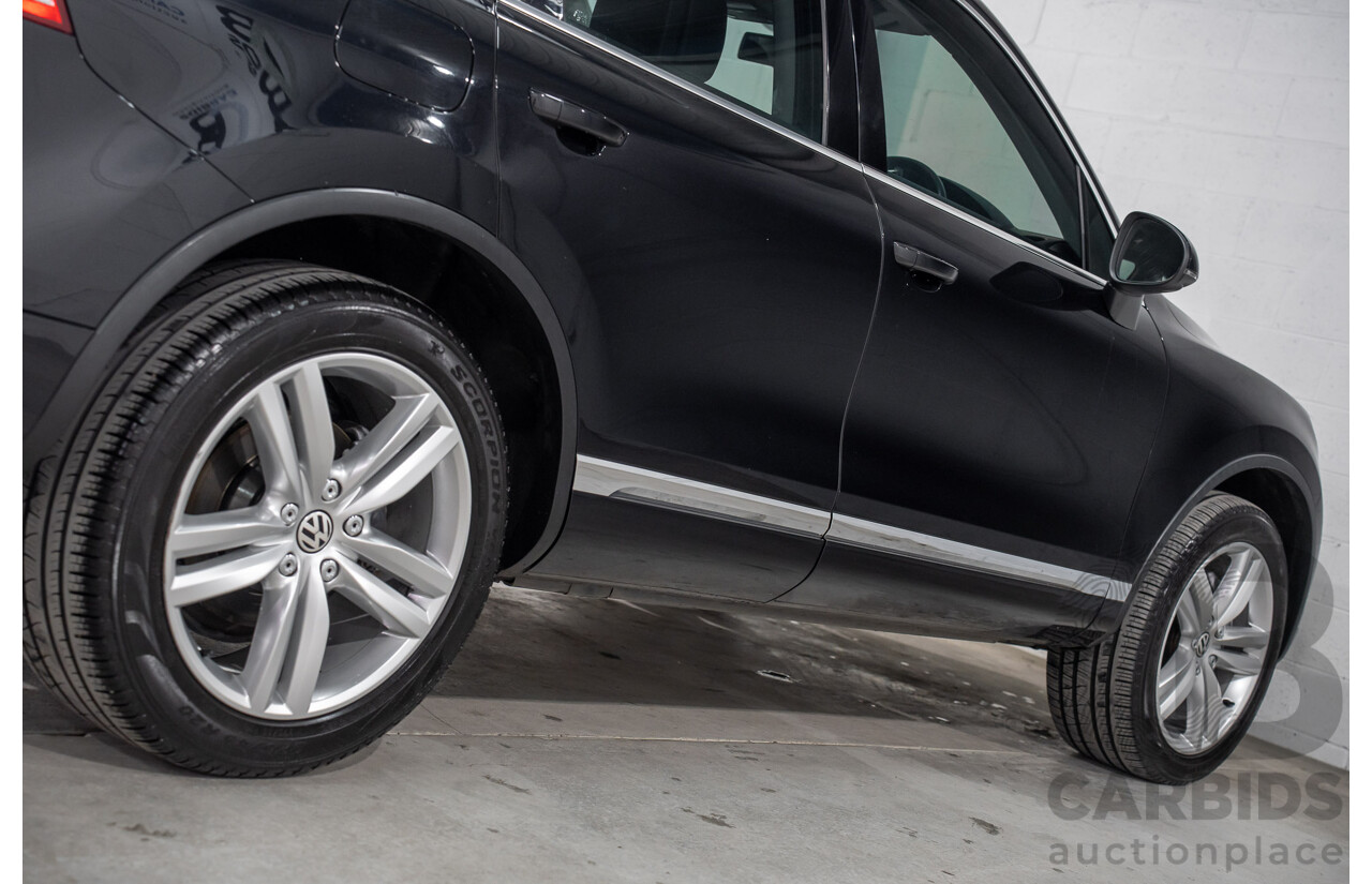 8/2012 Volkswagen Touareg V6 TDI 4Motion (AWD) 7P MY12 4d Wagon Deep Black Pearl Turbo Diesel V6 3.0L