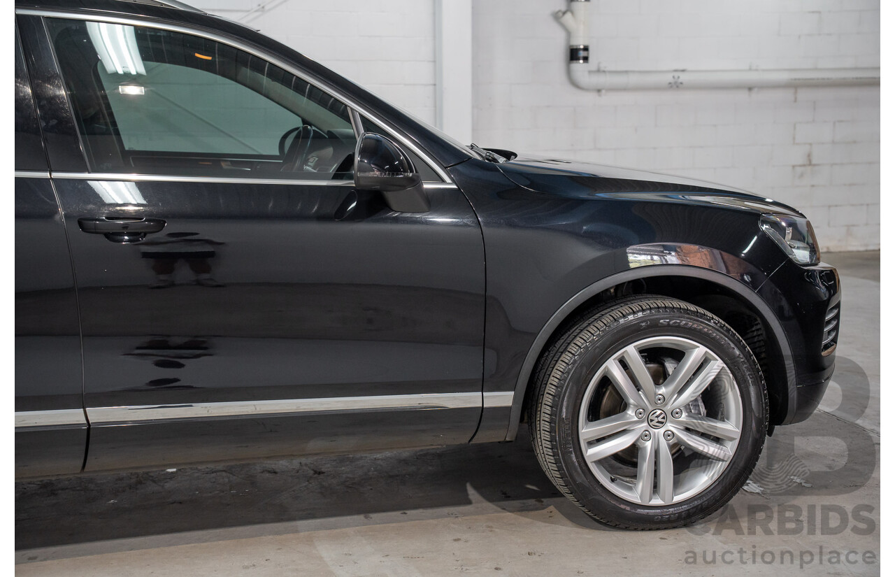 8/2012 Volkswagen Touareg V6 TDI 4Motion (AWD) 7P MY12 4d Wagon Deep Black Pearl Turbo Diesel V6 3.0L