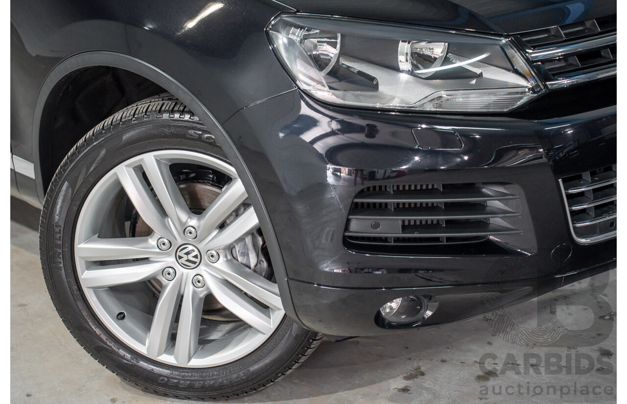 8/2012 Volkswagen Touareg V6 TDI 4Motion (AWD) 7P MY12 4d Wagon Deep Black Pearl Turbo Diesel V6 3.0L