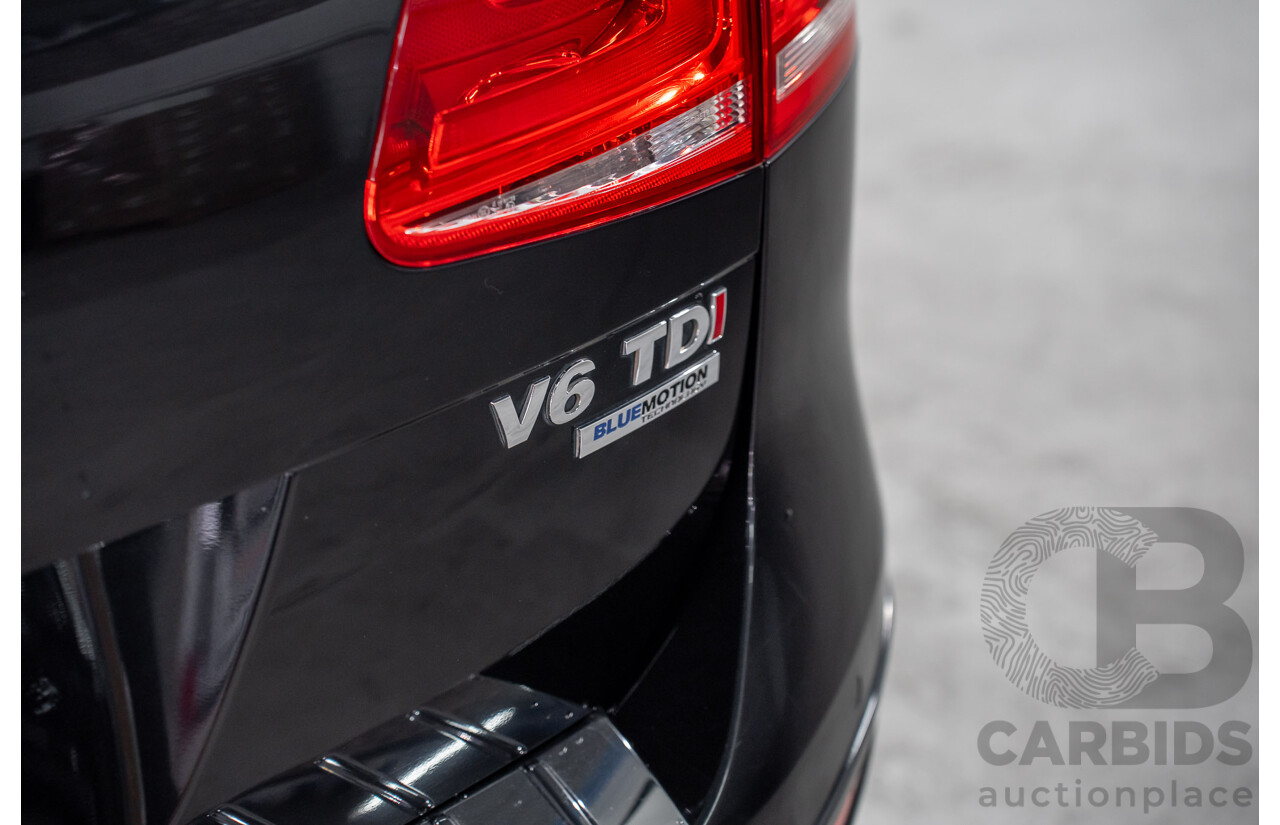 8/2012 Volkswagen Touareg V6 TDI 4xmotion 7P MY12 4d Wagon Deep Black Pearl Turbo Diesel V6 3.0L