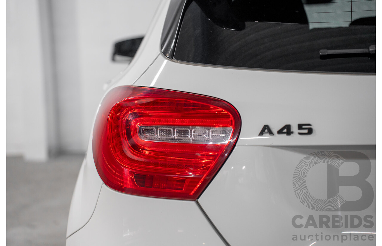 1/2015 Mercedes-Benz A45 AMG 176 MY15 5d Hatchback Cirrus White Turbo 2.0L