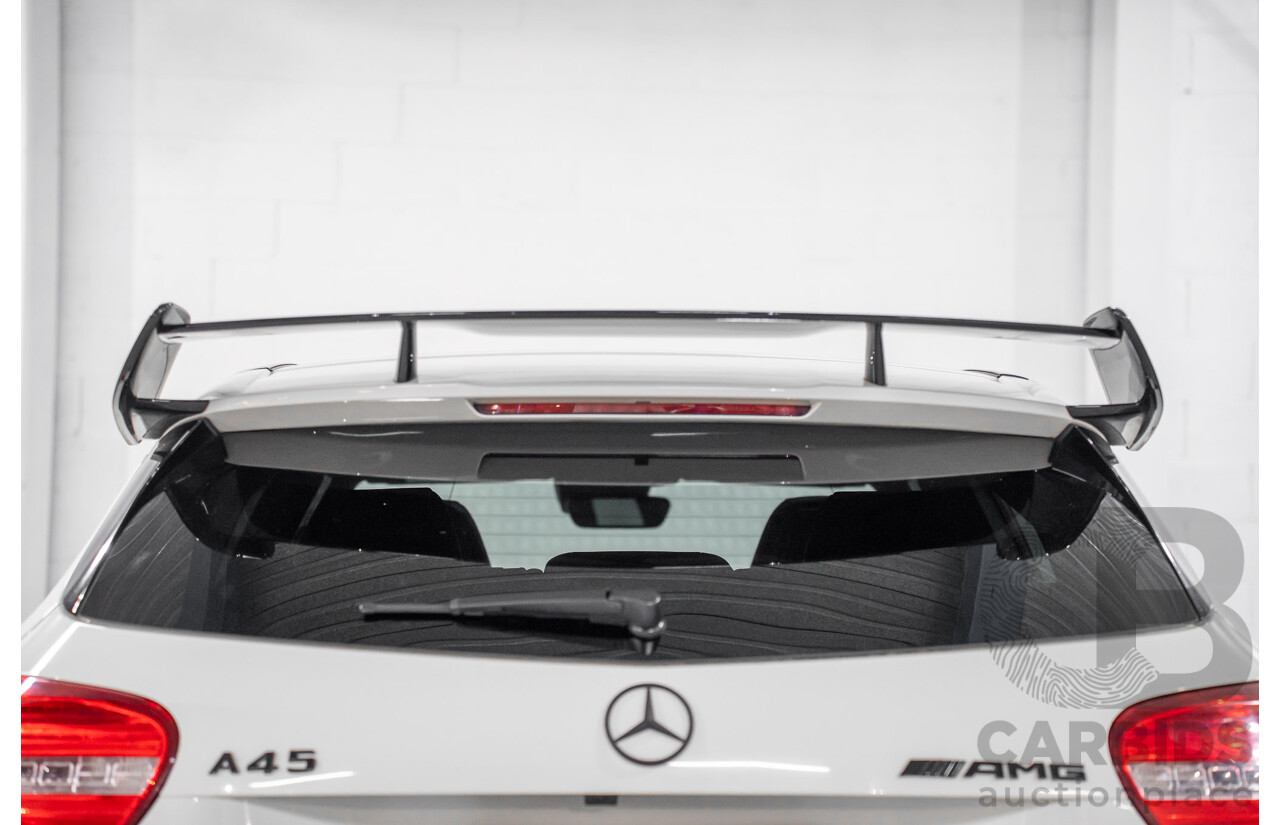 1/2015 Mercedes-Benz A45 AMG 176 MY15 5d Hatchback Cirrus White Turbo 2.0L