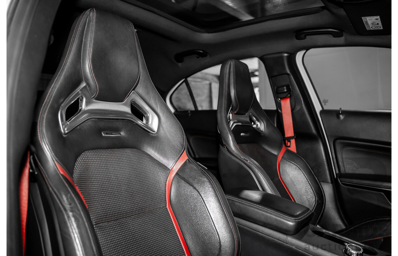 1/2015 Mercedes-Benz A45 AMG 176 MY15 5d Hatchback Cirrus White Turbo 2.0L