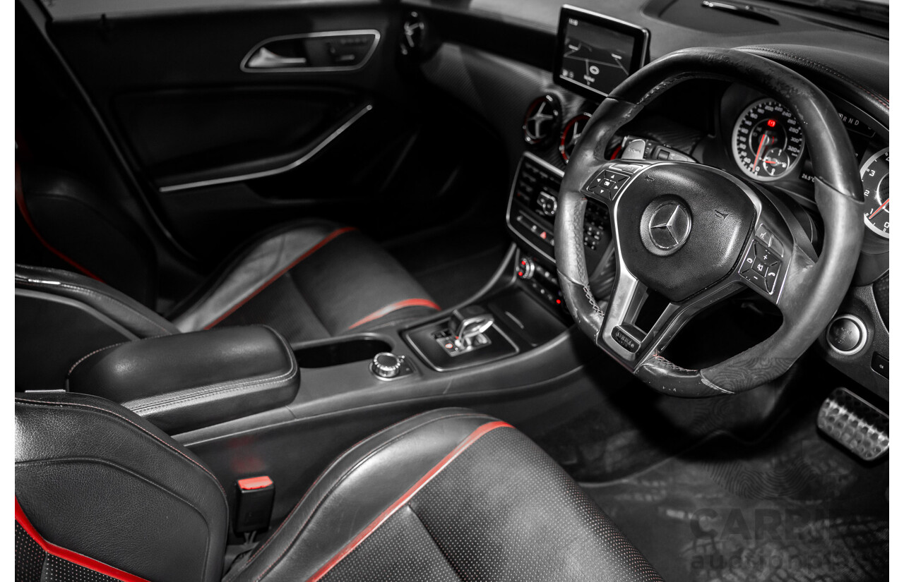 1/2015 Mercedes-Benz A45 AMG 176 MY15 5d Hatchback Cirrus White Turbo 2.0L