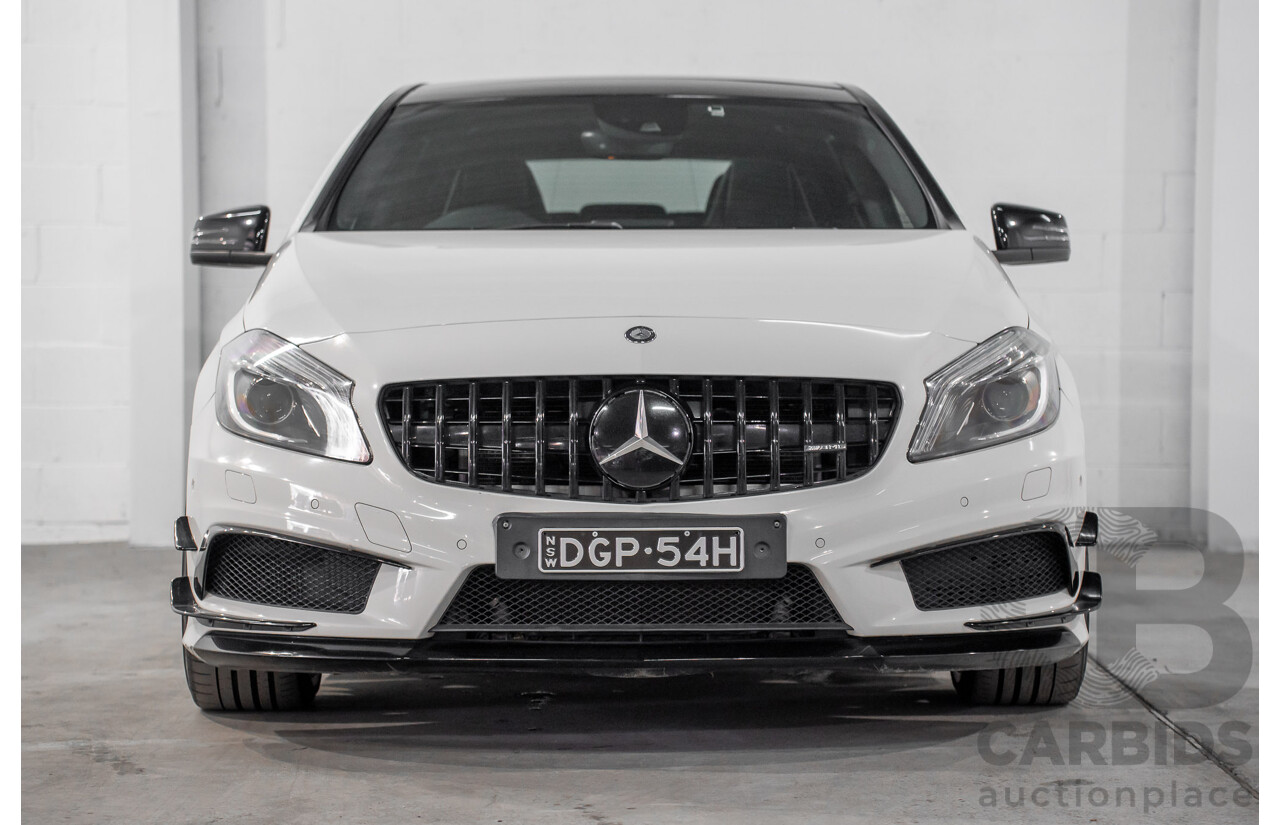 1/2015 Mercedes-Benz A45 AMG 176 MY15 5d Hatchback Cirrus White Turbo 2.0L