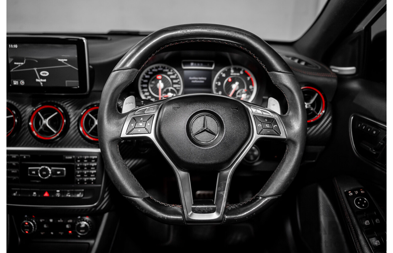 1/2015 Mercedes-Benz A45 AMG 176 MY15 5d Hatchback Cirrus White Turbo 2.0L