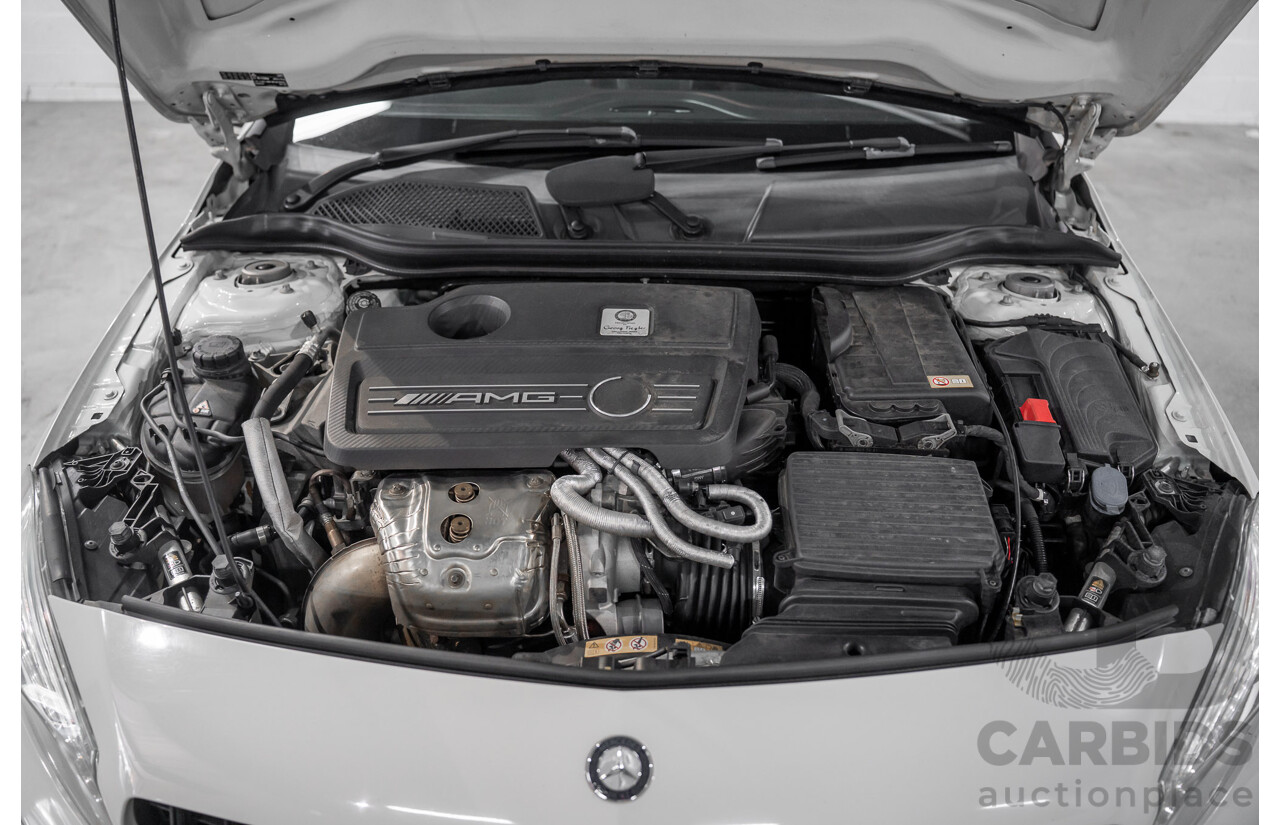 1/2015 Mercedes-Benz A45 AMG 176 MY15 5d Hatchback Cirrus White Turbo 2.0L