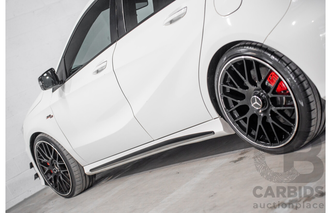 1/2015 Mercedes-Benz A45 AMG 176 MY15 5d Hatchback Cirrus White Turbo 2.0L
