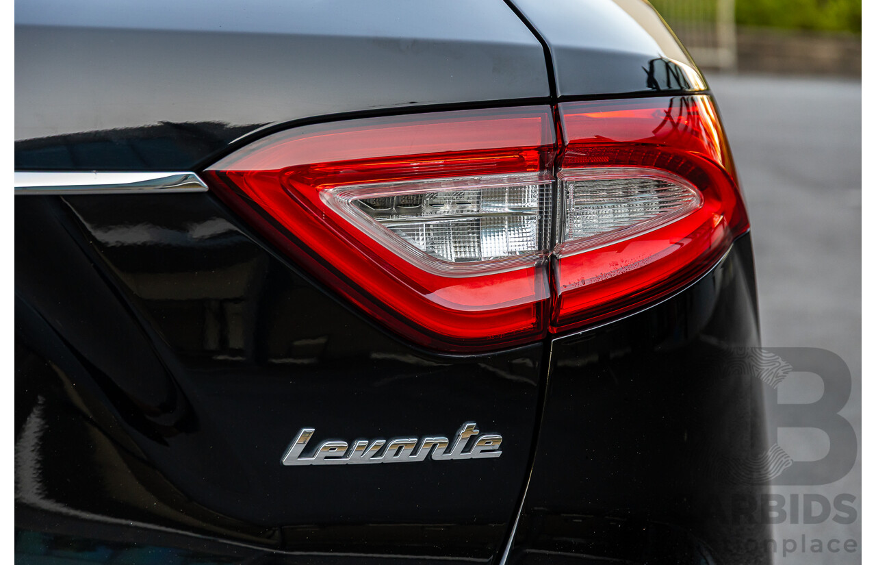 02/2017 Maserati Levante (AWD) M161 MY17 4d Wagon Nero Black Turbo Diesel V6 3.0L