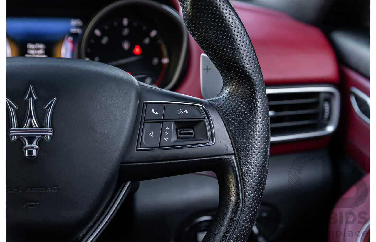 02/2017 Maserati Levante (AWD) M161 MY17 4d Wagon Nero Black Turbo Diesel V6 3.0L