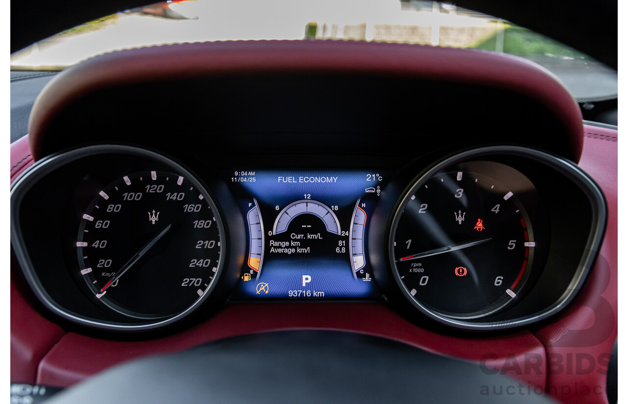 02/2017 Maserati Levante (AWD) M161 MY17 4d Wagon Nero Black Turbo Diesel V6 3.0L