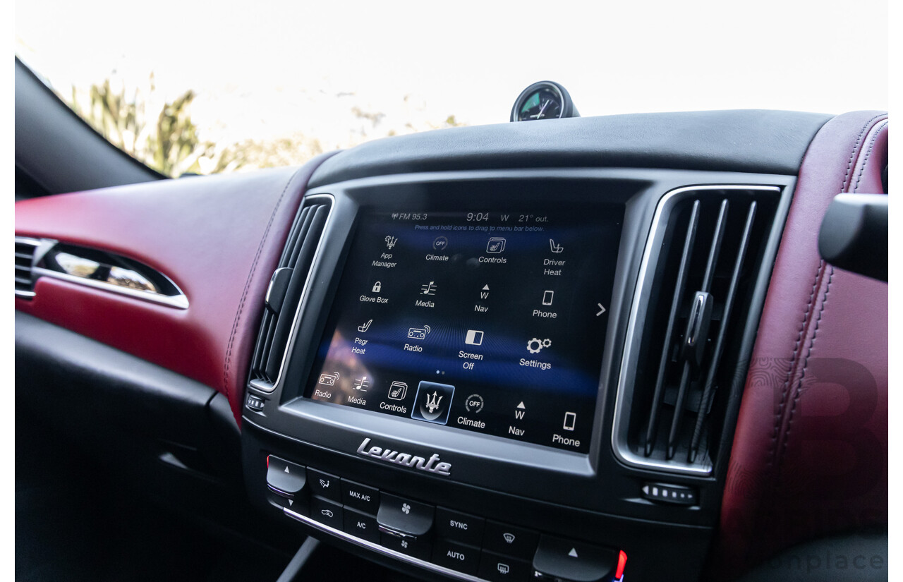 02/2017 Maserati Levante (AWD) M161 MY17 4d Wagon Nero Black Turbo Diesel V6 3.0L