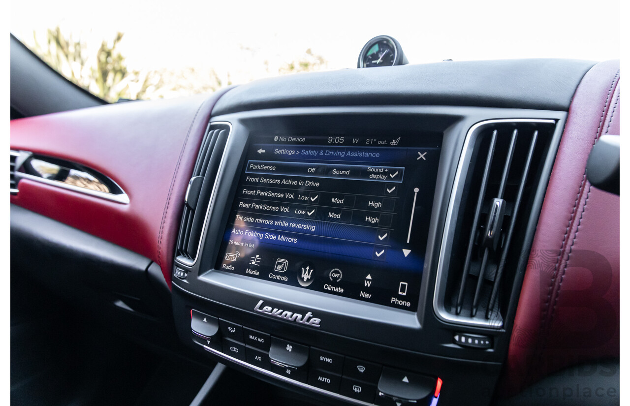 02/2017 Maserati Levante (AWD) M161 MY17 4d Wagon Nero Black Turbo Diesel V6 3.0L