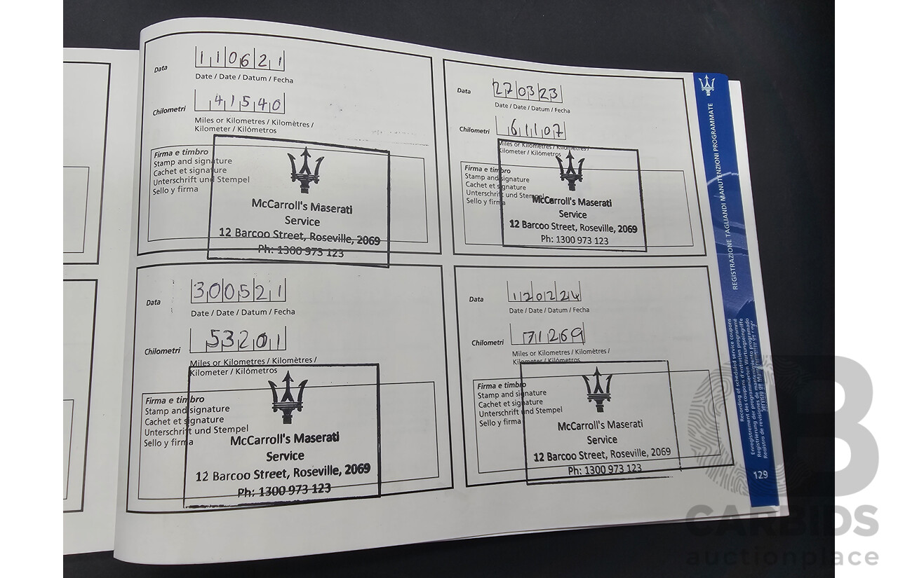 02/2017 Maserati Levante (AWD) M161 MY17 4d Wagon Nero Black Turbo Diesel V6 3.0L