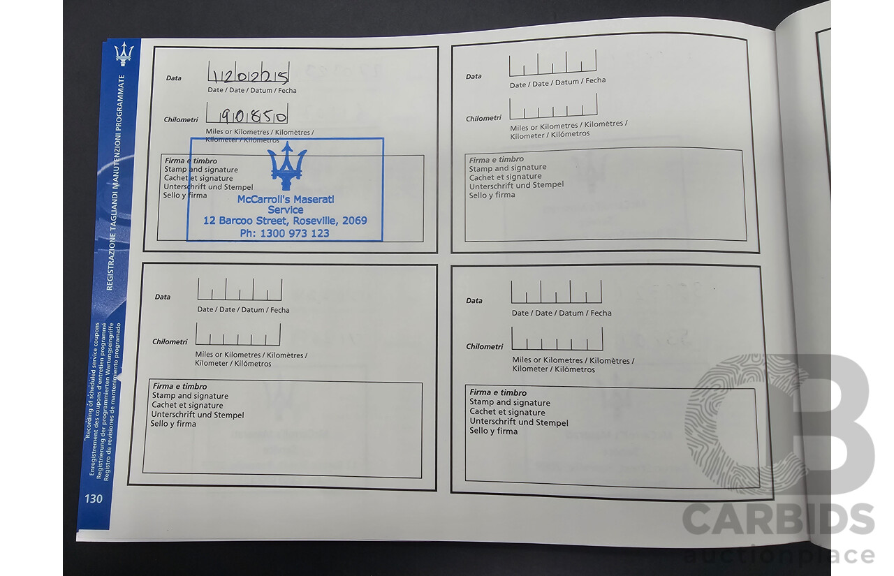 02/2017 Maserati Levante (AWD) M161 MY17 4d Wagon Nero Black Turbo Diesel V6 3.0L