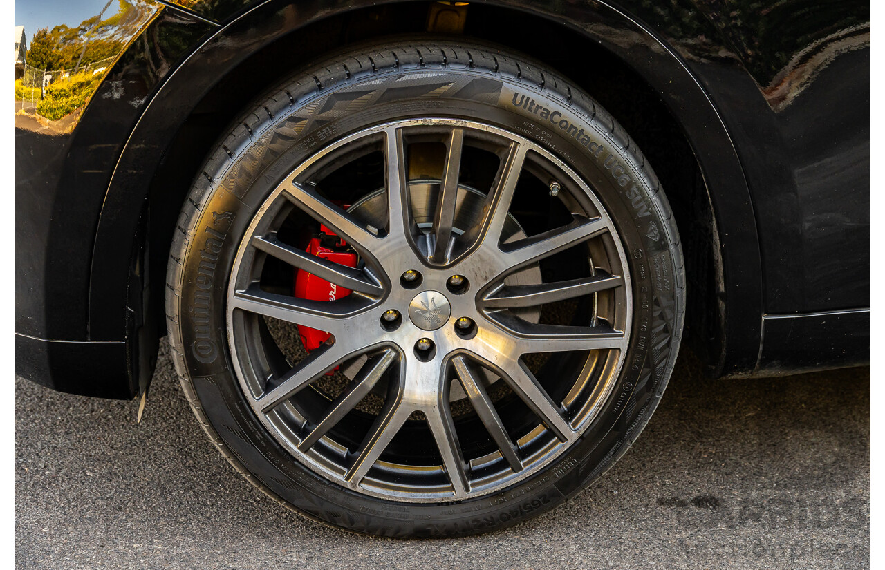 02/2017 Maserati Levante (AWD) M161 MY17 4d Wagon Nero Black Turbo Diesel V6 3.0L