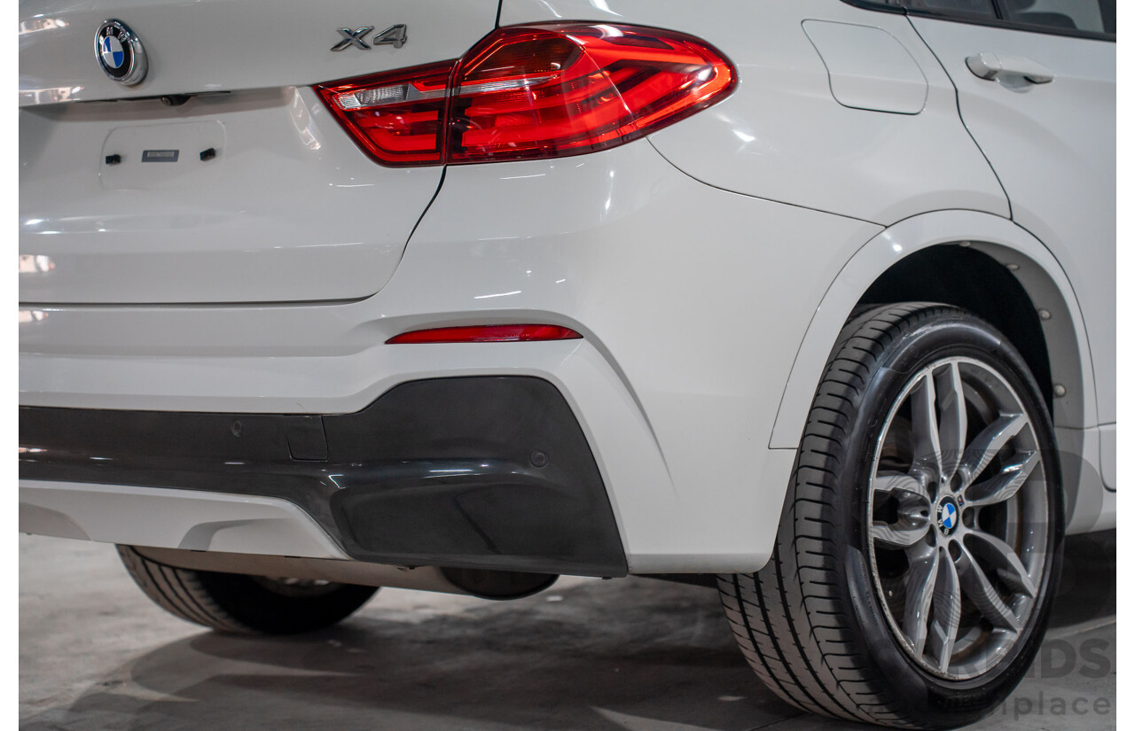 02/2016 BMW X4 xDRIVE 20i M Sport (AWD) F26 MY16 5d Coupe Alpine White Turbo 2.0L