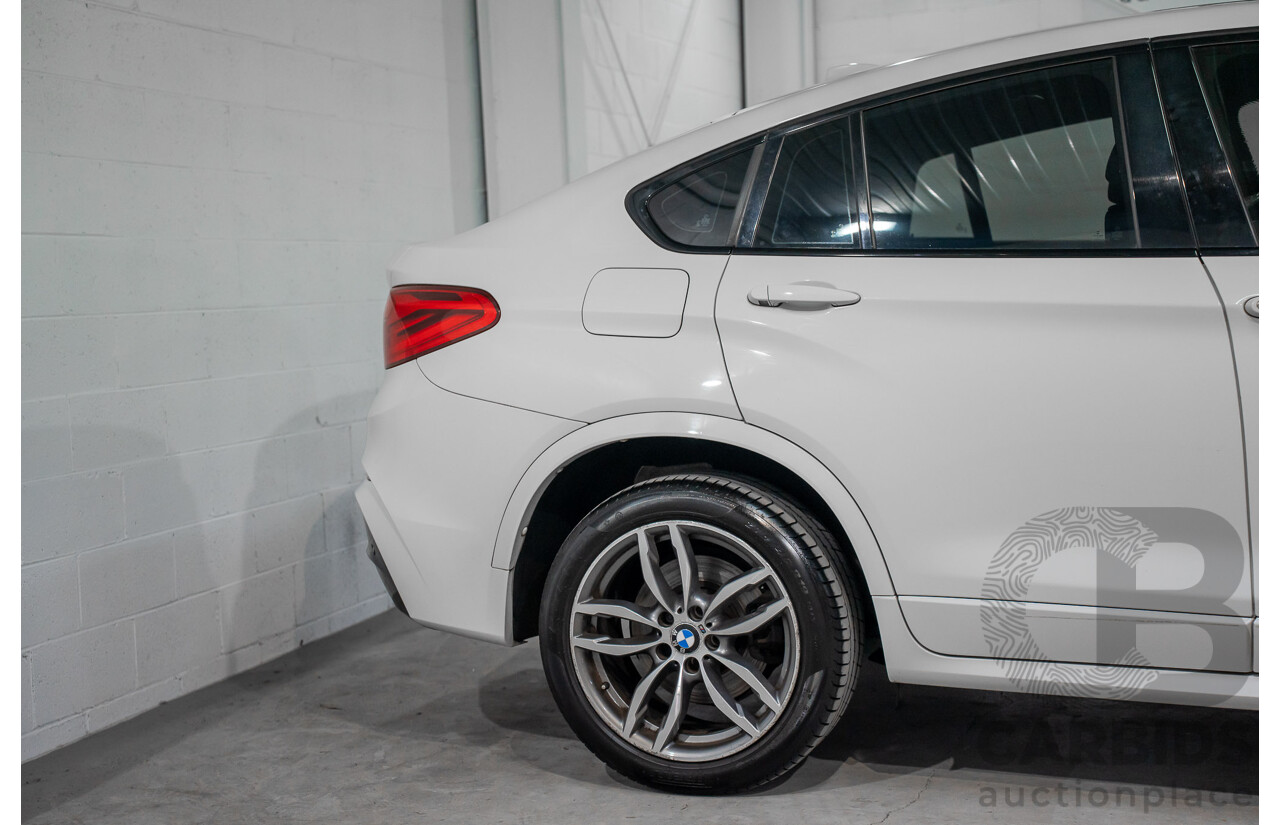 02/2016 BMW X4 xDRIVE 20i M Sport (AWD) F26 MY16 5d Coupe Alpine White Turbo 2.0L