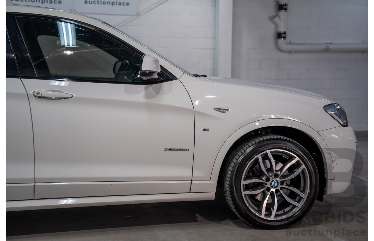02/2016 BMW X4 xDRIVE 20i M Sport (AWD) F26 MY16 5d Coupe Alpine White Turbo 2.0L