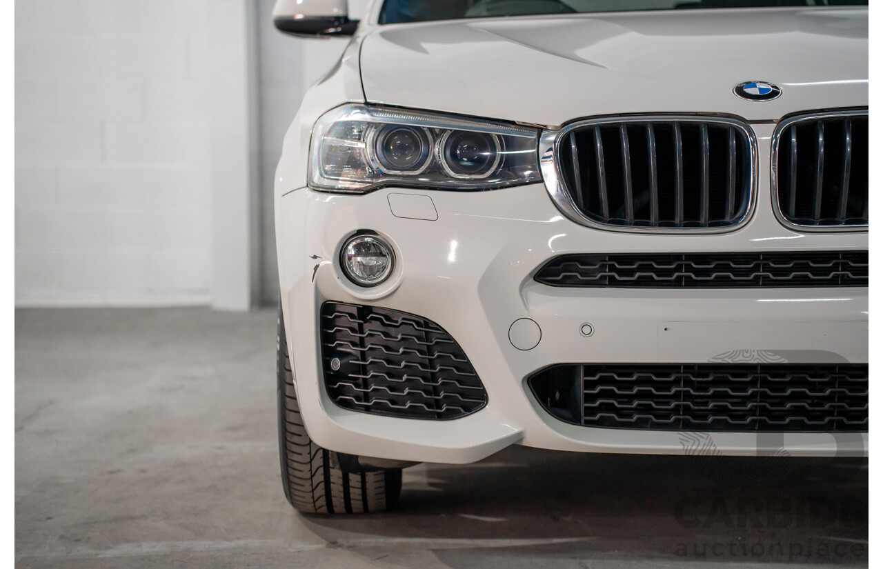 02/2016 BMW X4 xDRIVE 20i M Sport (AWD) F26 MY16 5d Coupe Alpine White Turbo 2.0L