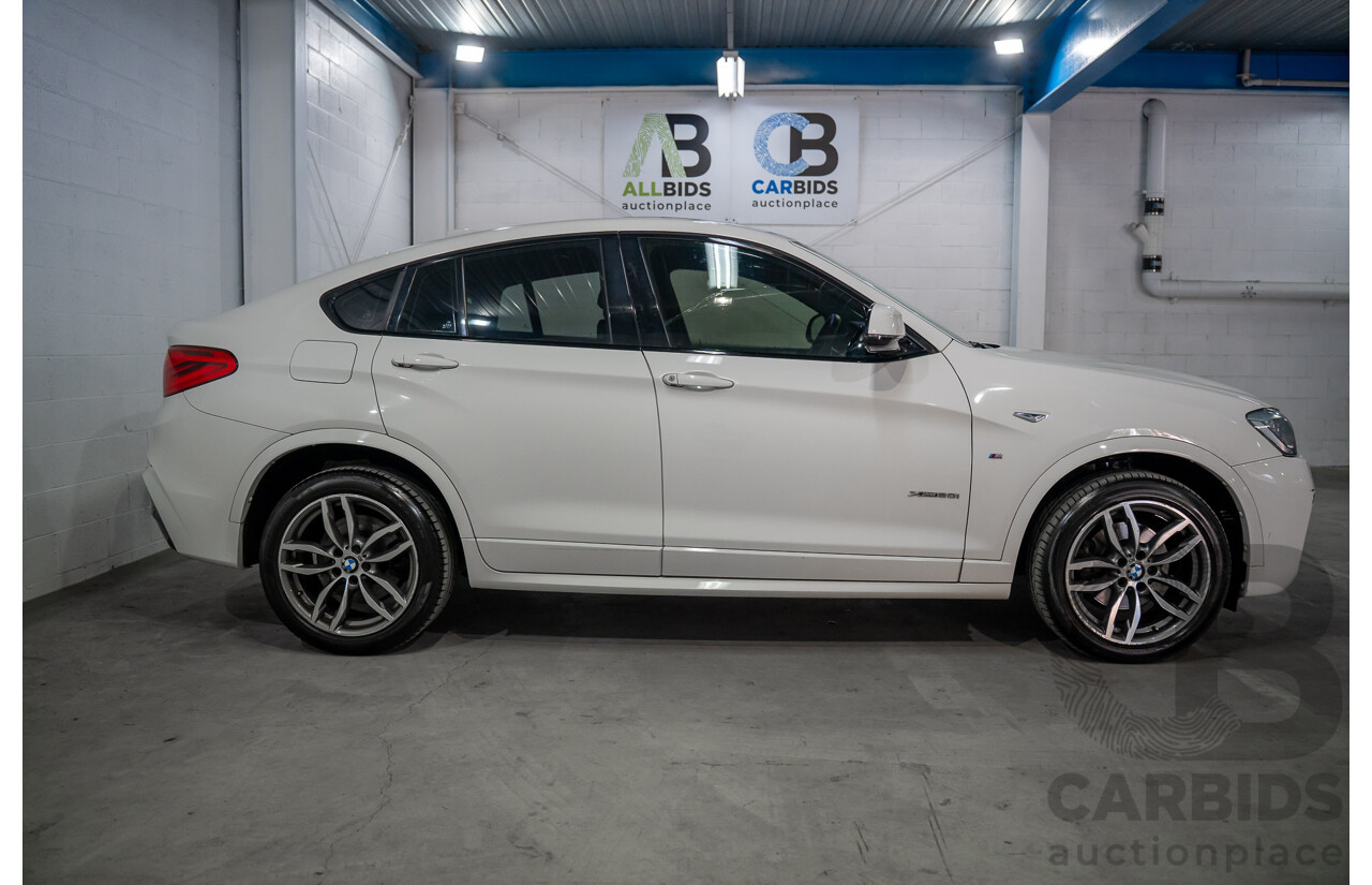 02/2016 BMW X4 xDRIVE 20i M Sport (AWD) F26 MY16 5d Coupe Alpine White Turbo 2.0L