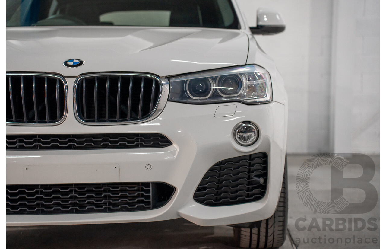 02/2016 BMW X4 xDRIVE 20i M Sport (AWD) F26 MY16 5d Coupe Alpine White Turbo 2.0L