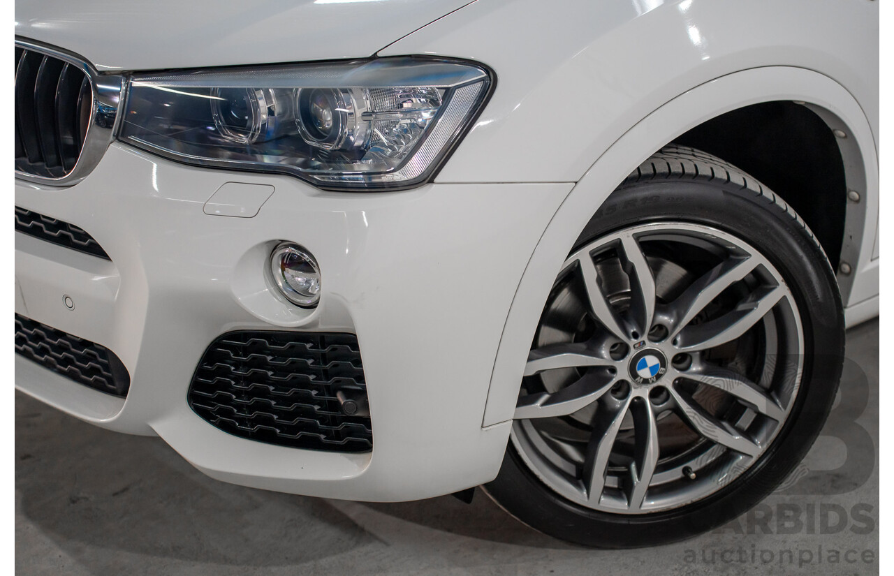 02/2016 BMW X4 xDRIVE 20i M Sport (AWD) F26 MY16 5d Coupe Alpine White Turbo 2.0L