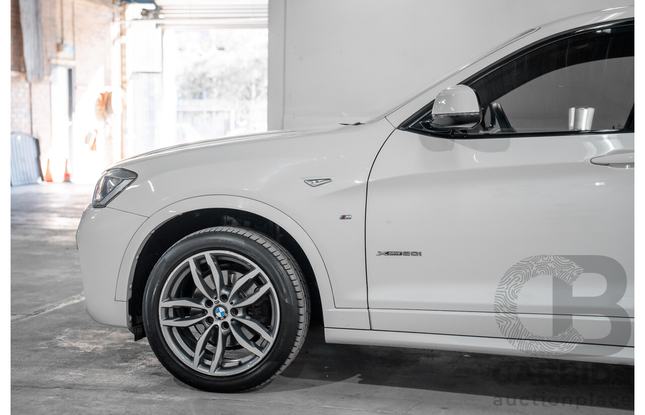 02/2016 BMW X4 xDRIVE 20i M Sport (AWD) F26 MY16 5d Coupe Alpine White Turbo 2.0L
