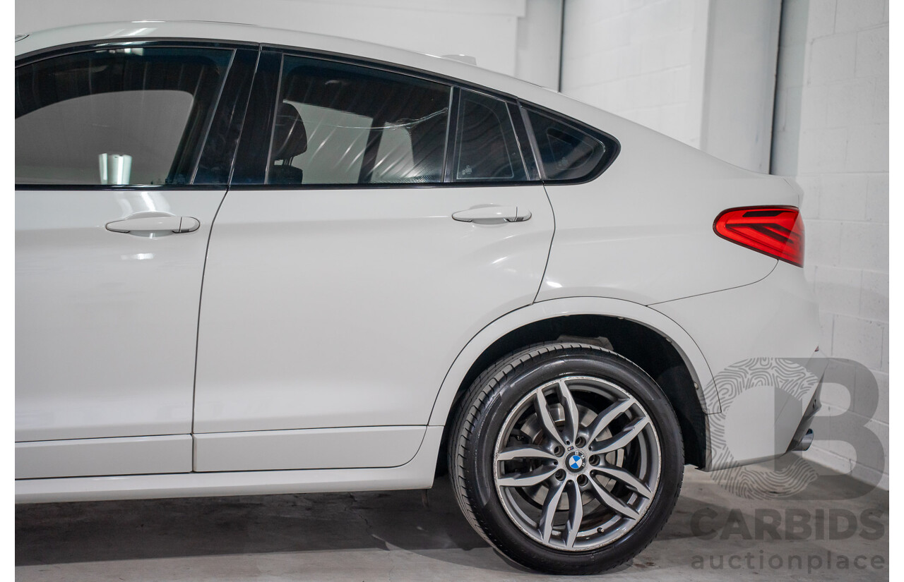 02/2016 BMW X4 xDRIVE 20i M Sport (AWD) F26 MY16 5d Coupe Alpine White Turbo 2.0L