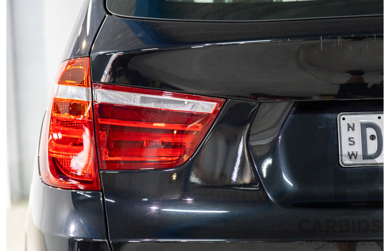 02/2016 BMW X3 xDrive20d M Sport (4WD) F25 MY16 4d Wagon Black Sapphire Metallic Turbo Diesel 2.0L