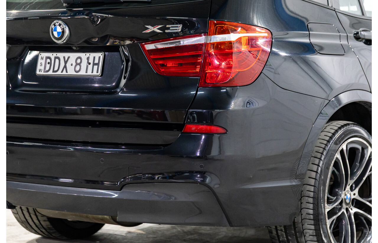 02/2016 BMW X3 xDrive20d M Sport (4WD) F25 MY16 4d Wagon Black Sapphire Metallic Turbo Diesel 2.0L