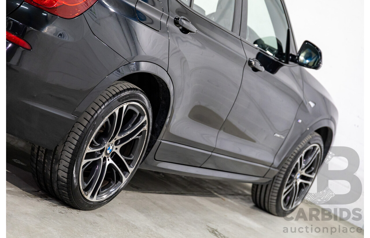 02/2016 BMW X3 xDrive20d M Sport (4WD) F25 MY16 4d Wagon Black Sapphire Metallic Turbo Diesel 2.0L