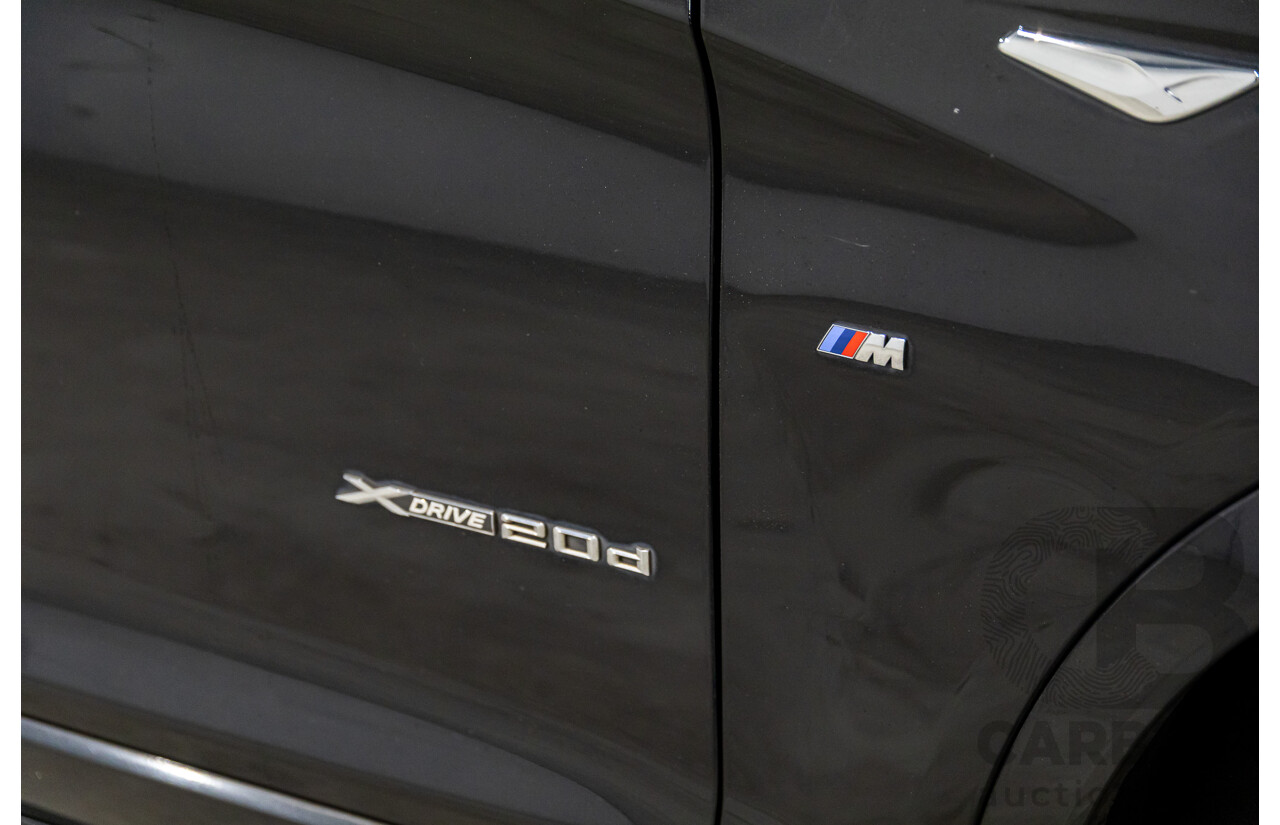 02/2016 BMW X3 xDrive20d M Sport (4WD) F25 MY16 4d Wagon Black Sapphire Metallic Turbo Diesel 2.0L