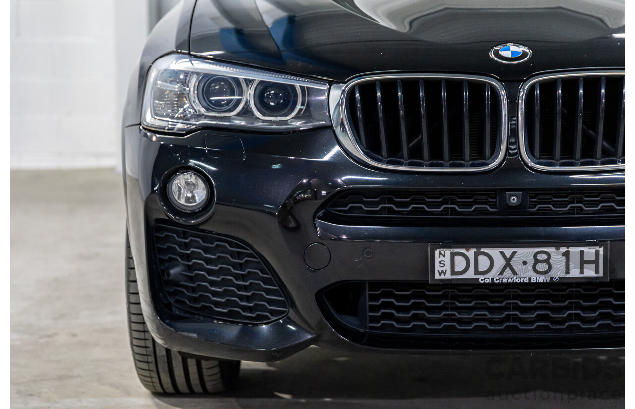 02/2016 BMW X3 xDrive20d M Sport (4WD) F25 MY16 4d Wagon Black Sapphire Metallic Turbo Diesel 2.0L