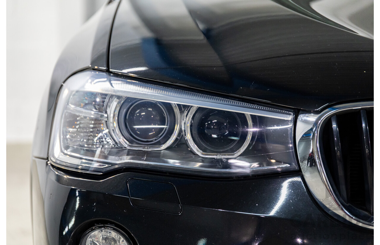 02/2016 BMW X3 xDrive20d M Sport (4WD) F25 MY16 4d Wagon Black Sapphire Metallic Turbo Diesel 2.0L