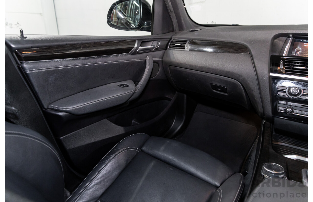 02/2016 BMW X3 xDrive20d M Sport (4WD) F25 MY16 4d Wagon Black Sapphire Metallic Turbo Diesel 2.0L