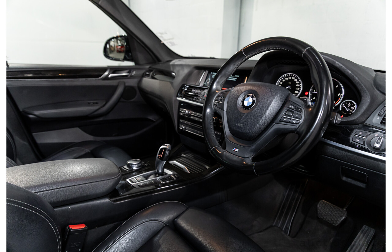 02/2016 BMW X3 xDrive20d M Sport (4WD) F25 MY16 4d Wagon Black Sapphire Metallic Turbo Diesel 2.0L