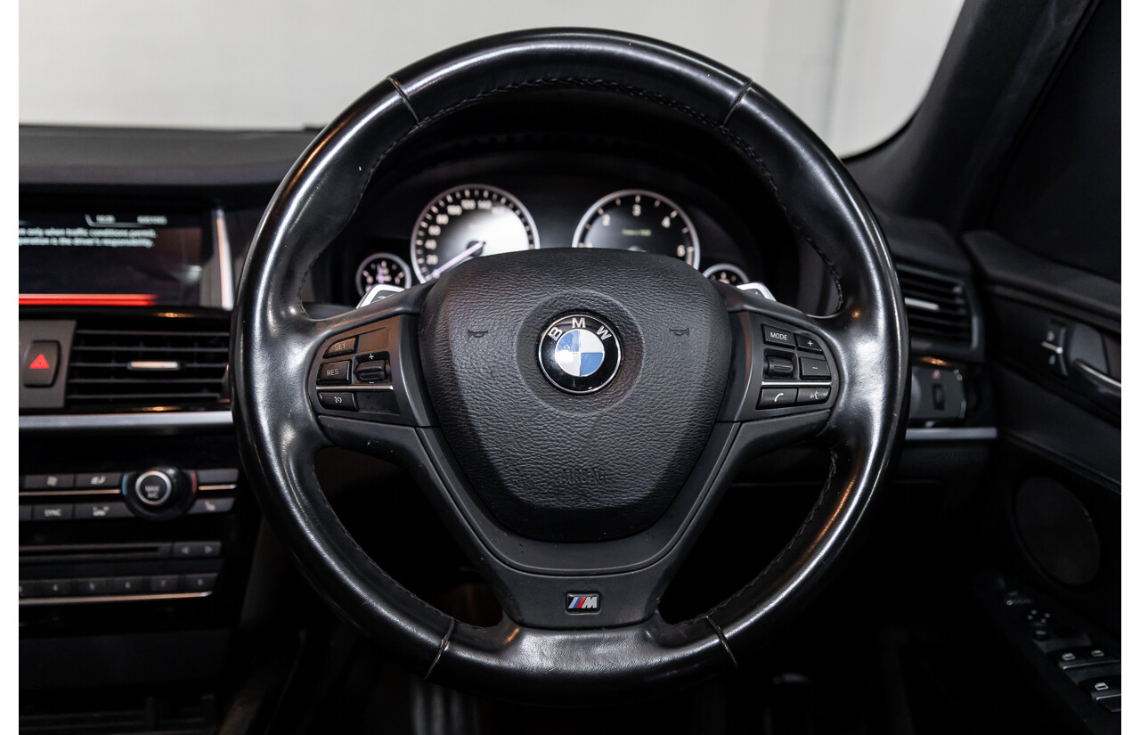 02/2016 BMW X3 xDrive20d M Sport (4WD) F25 MY16 4d Wagon Black Sapphire Metallic Turbo Diesel 2.0L