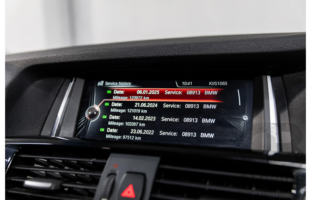 02/2016 BMW X3 xDrive20d M Sport (4WD) F25 MY16 4d Wagon Black Sapphire Metallic Turbo Diesel 2.0L