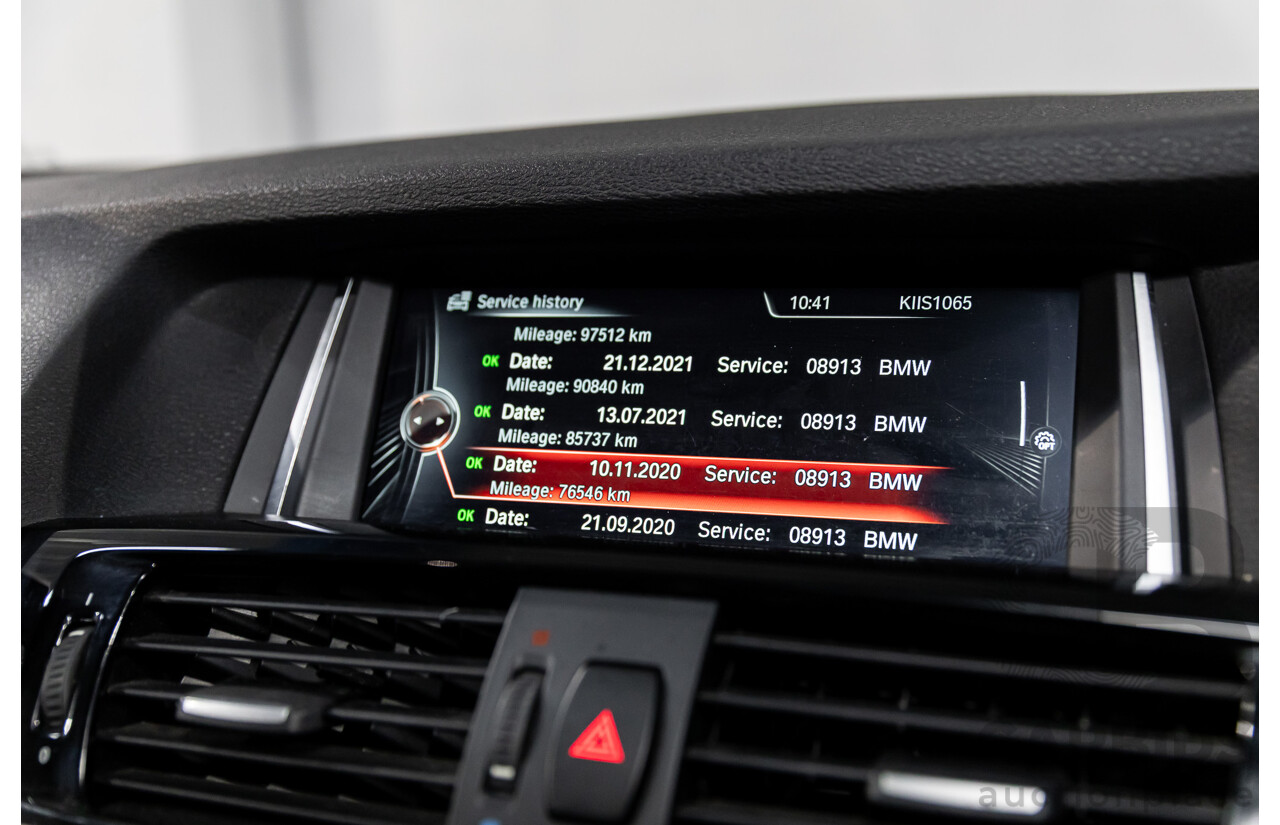 02/2016 BMW X3 xDrive20d M Sport (4WD) F25 MY16 4d Wagon Black Sapphire Metallic Turbo Diesel 2.0L