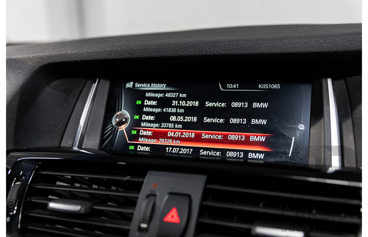 02/2016 BMW X3 xDrive20d M Sport (4WD) F25 MY16 4d Wagon Black Sapphire Metallic Turbo Diesel 2.0L