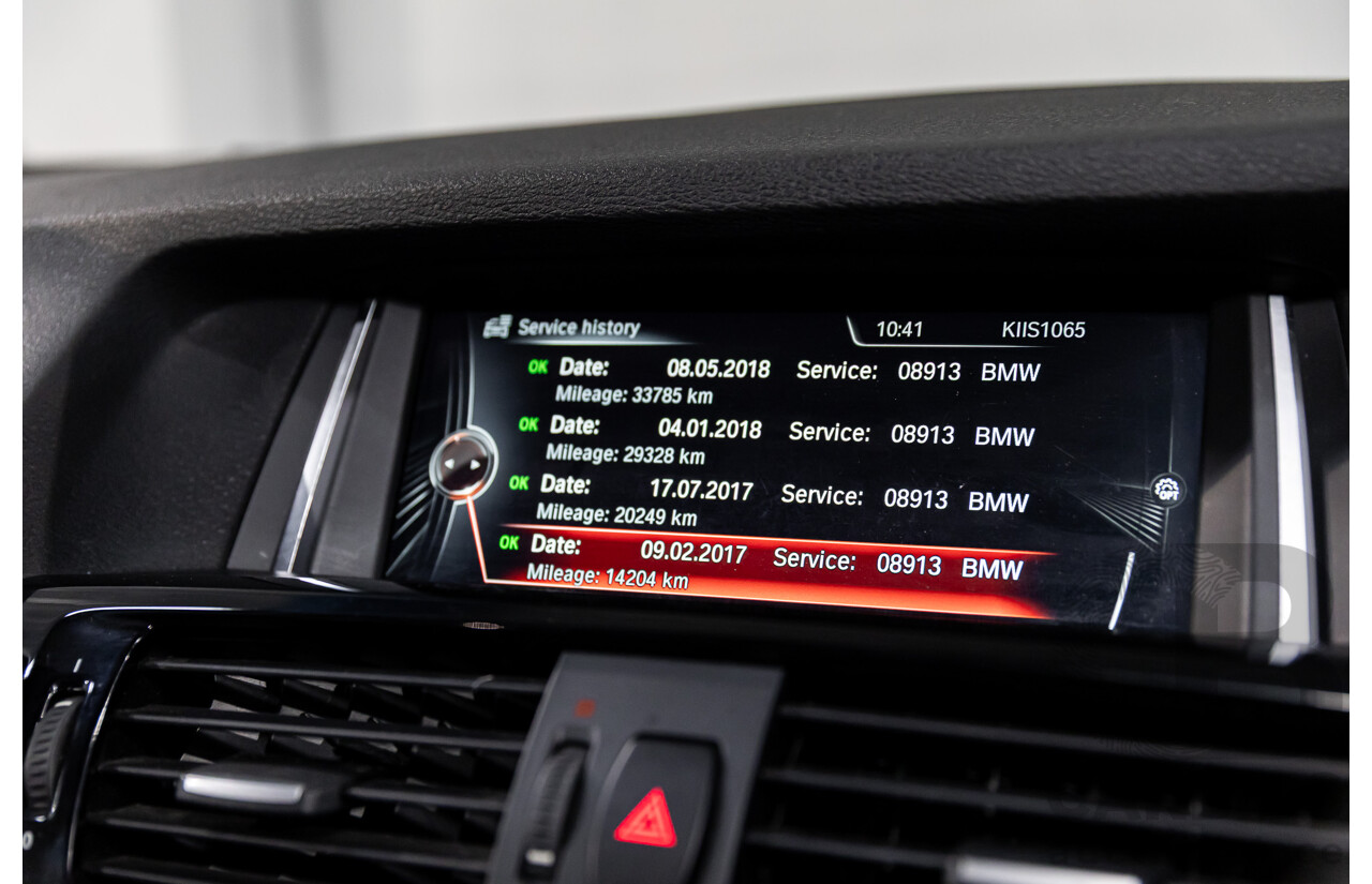 02/2016 BMW X3 xDrive20d M Sport (4WD) F25 MY16 4d Wagon Black Sapphire Metallic Turbo Diesel 2.0L